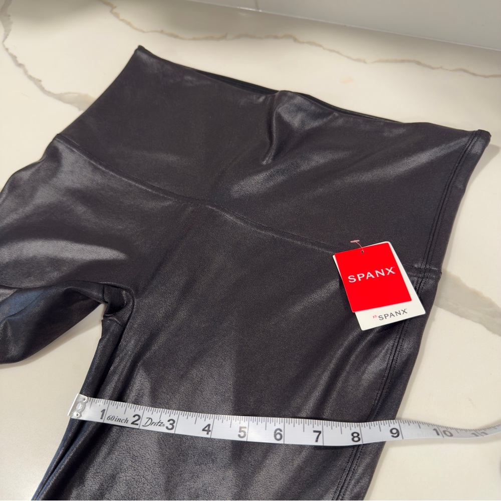 Spanx Women's Faux Leather Leggings Black Size 1X New NWT Slimming Pants‎ - Picture 10 of 13